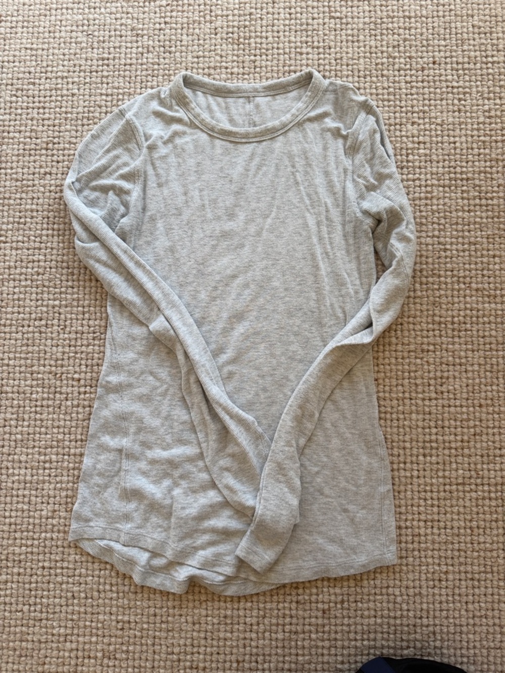 lululemon athletica Light Gray Long Sleeve Top